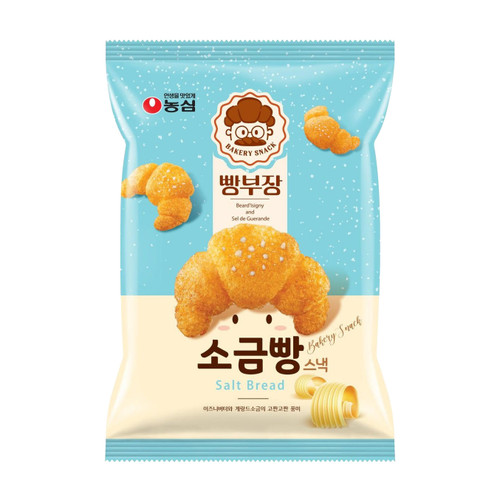 Nongshim Bakery Snacks Butter Croissant | 農心 淡鹽牛角包脆脆 55g