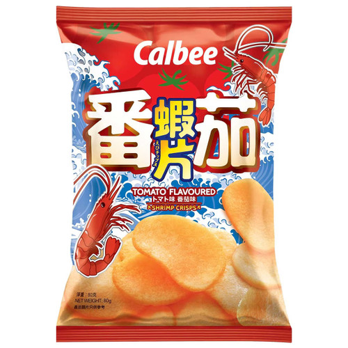 CALBEE - Shrimp Crisps Tomao Flv | 卡樂B 番茄味蝦片 80g