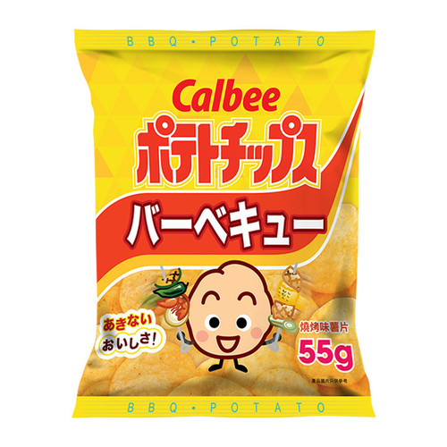 CALBEE - Potato Chips BBQ Flavor |卡樂B 燒烤味薯片 55G / 105G
