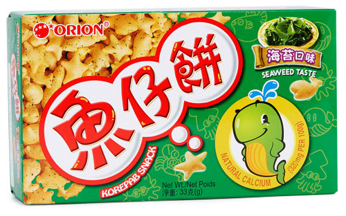 ORION Korepab Snack Seaweed Flavor|  奧利安 魚仔餅紫菜味 33G
