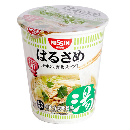 NISSIN Instant Glass Noodles Harusame Viet Style Chicken Flavor | 日清越式雞肉香菜粉絲湯 48g