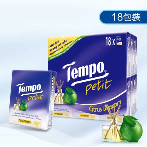 Tempo Petit Pocket Tissue Citrus Blossom Scent| Tempo 紙巾香薰果味