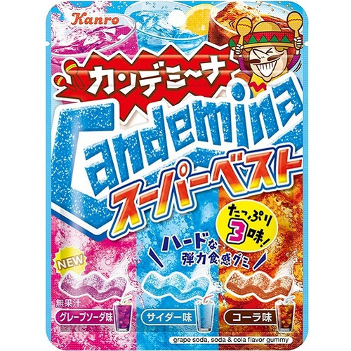 Kanro Candemina Sour Gummy Drink Mix Flavor | 甘樂 綜合汽水波浪軟糖72g