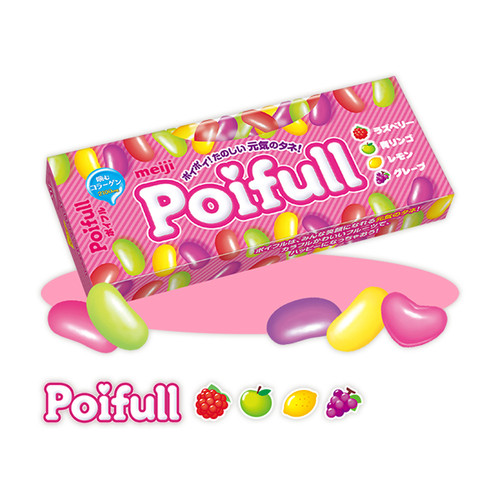 MEIJI Poifull Jelly Bean Fruit Flavor | 明治 腰豆什果軟糖 53g