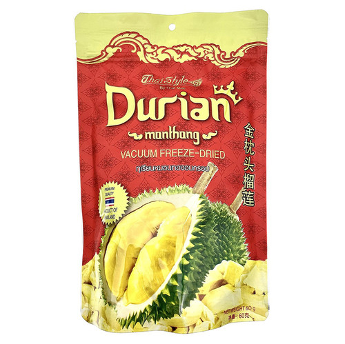 THAI MEE Freeze Dried Durian 泰國金枕頭榴槤乾 60g