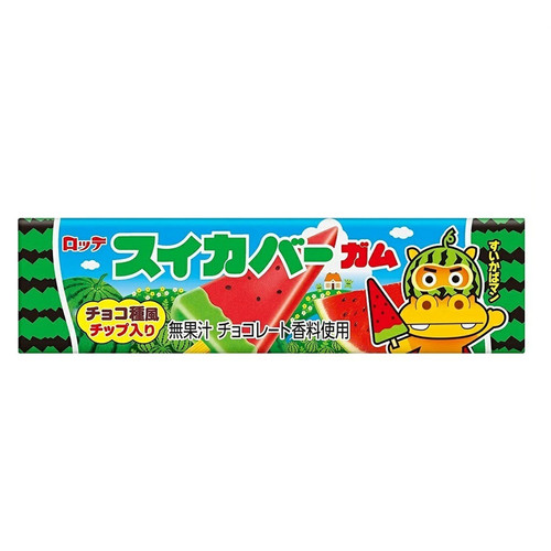 Lotte Chewing Gum Ice-Watermelon Flavor 日本樂天 香口膠 西瓜雪條味 9's