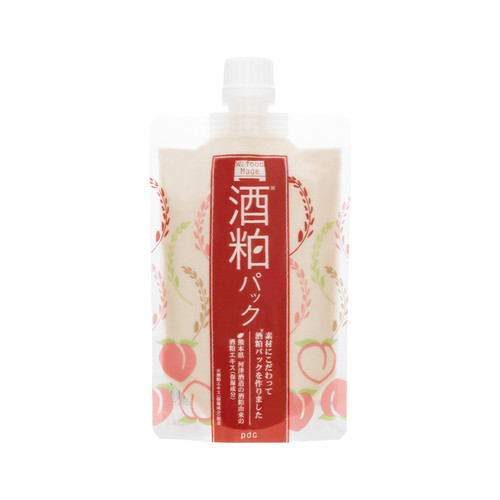 Wafood Made Sake Lees Face Pack  Peach Flavor 酒粕面膜(冲洗式面膜) 蜜桃味 170g