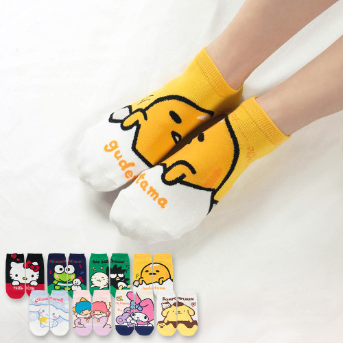 Korea Socks Women Low Cut AB Sanrio 韓國製 對AB短襪 Sanrio