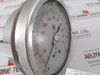 Nuova Fima En837-1 Pressure Gauge 0-5500 Psi/0-400 Bar, Aisi 316L