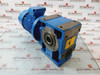 Rossi Motoriduttori Ms711-4 3-phase Motor & Brake W/ Mriv 62 U02A Gear Box