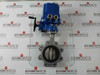 Hkc Hq-0083500100 Electric Part Turn Actuator Flanged W/ Butterfly Valve 3Ph