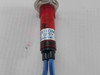 Lot of 2X Sakazume LMS-10M Red LED Metal Indicator AC 125V
