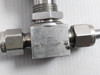 Swagelok C39084 Stainless Steel Integral Bonnet Needle Valve Tube Fitting