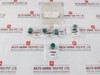 Lot Of 6X Senasys Pthz16 Green Push Button Switch