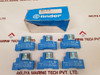 Set of 6x Finder 95.05 relay socket