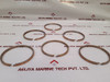 Set of 6X Wartsila 9rta84c-u/22165 piston ring h=8