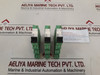 Lot of 2X PHOENIX CONTACT PLC-BSC-24dc/21-21 Relay Terminal Block 2967015