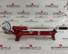 Hanmi P-3-1500 Hydraulic Hand Pump With En837-1 Pressure Gauge