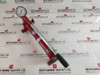 Hanmi P-3-1500 Hydraulic Hand Pump With En837-1 Pressure Gauge