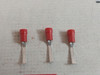 Lot Of 100X Rs 534-373 Hooked Insulated Crimp Blade Terminal Red