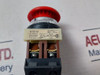 Fuji Electric Ah30-m Red Push Button Switch 600Vac 10A