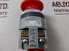 Idec Ajn311Nr-u Red Pushbutton With Contact Block 12-22 Awg 600V