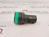 Lot of 6X TAIWAN NLD-22 LED Green Pilot Lamp Indicator Light AC 220V-240V 20MA