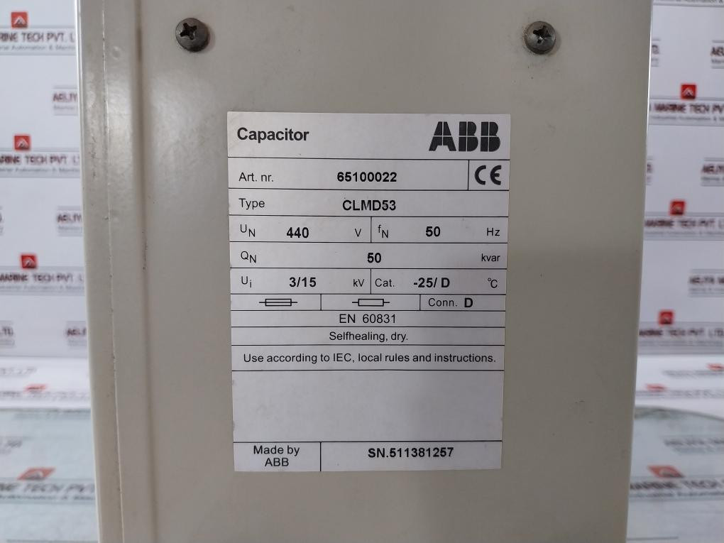 Delta Control Capactor Abb Clmd53 440 V Capacitor Delta Clmd Ultra Heavy Duty