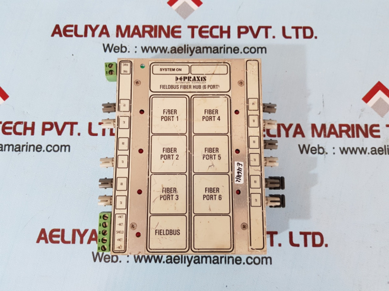 Praxis 98.6.040.700 Fieldbus Fiber Hub (6 Port) Rev.B