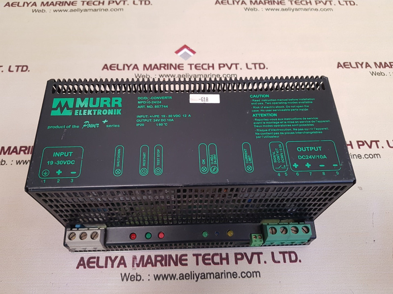 Murr Elektronik Mpd10-24/24 Dc/Dc-converter Switch Module 857744 24V Dc 10A
