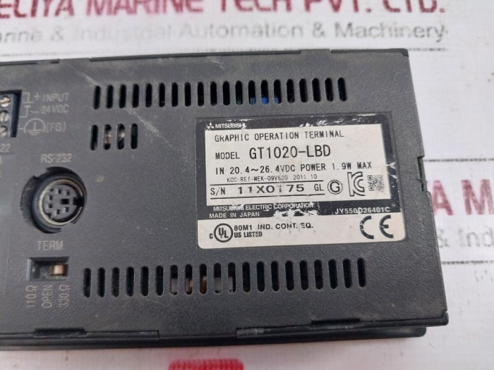 MITSUBISHI GT1020-LBDW2 GOT-1000 タッチパネル Mitsubishi Gt1020-lbd Graphic Operation Terminal Hmi Got1000 (Not