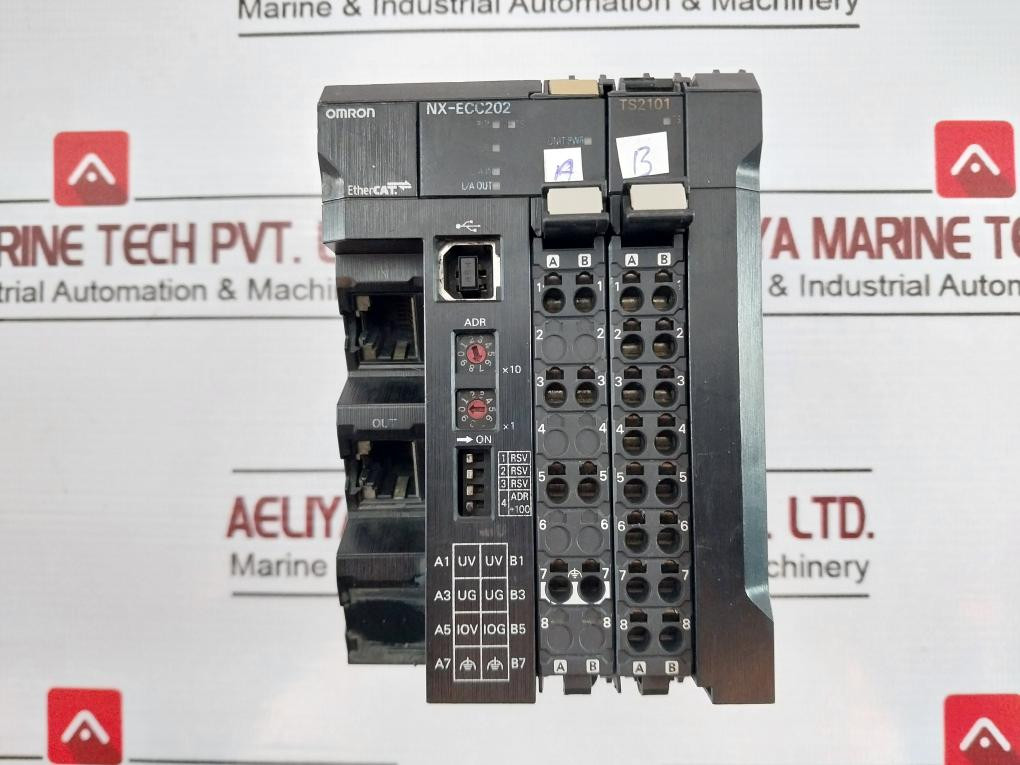 Omron Nx-ecc202 Nx-series Ethercat Communication Coupler Unit Ver