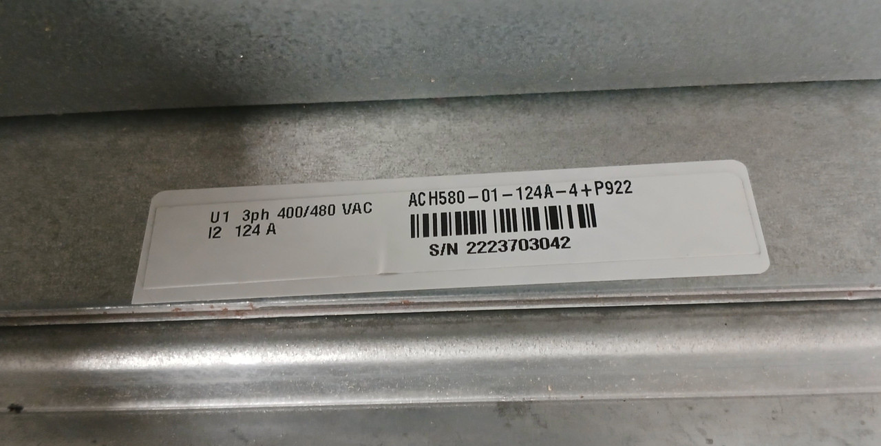 Abb Ach580-bcr-124A-4+B056+F267 Hvac Packaged Drive For E-clipse