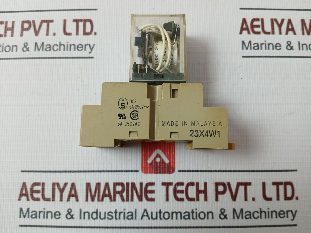 W Pyf Omron My4N Power Relay W/ Socket Pyf-14A-n 5A 250Vac 23X4W1 Oc3