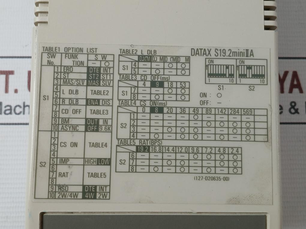 Nec Datax S19.2 Mini Ii A Modem Ac100V 50/60Hz F1511B Vcci-a