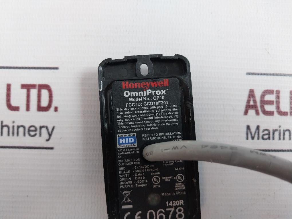 Honeywell Omniprox Op10 Mini-mullion Proximity Card Readers K5336