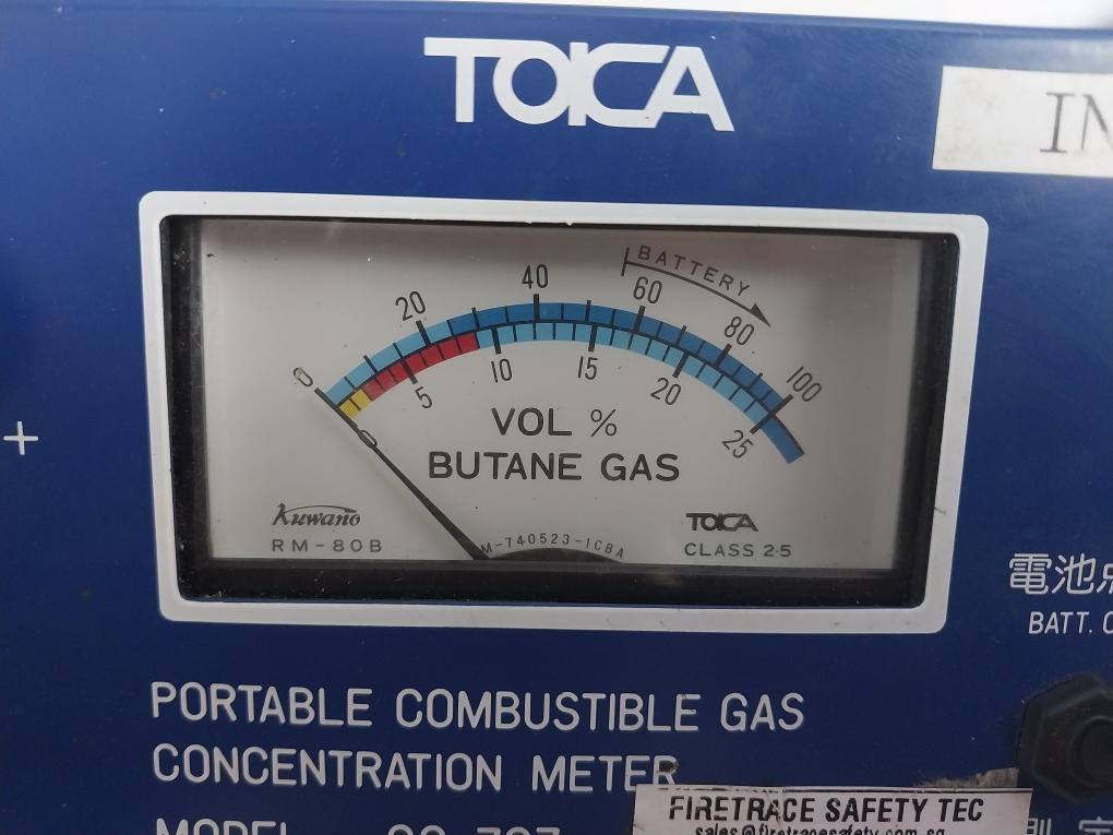 Toka Seiki Gc-707 Portable Combustible Gas Concentration M-740523