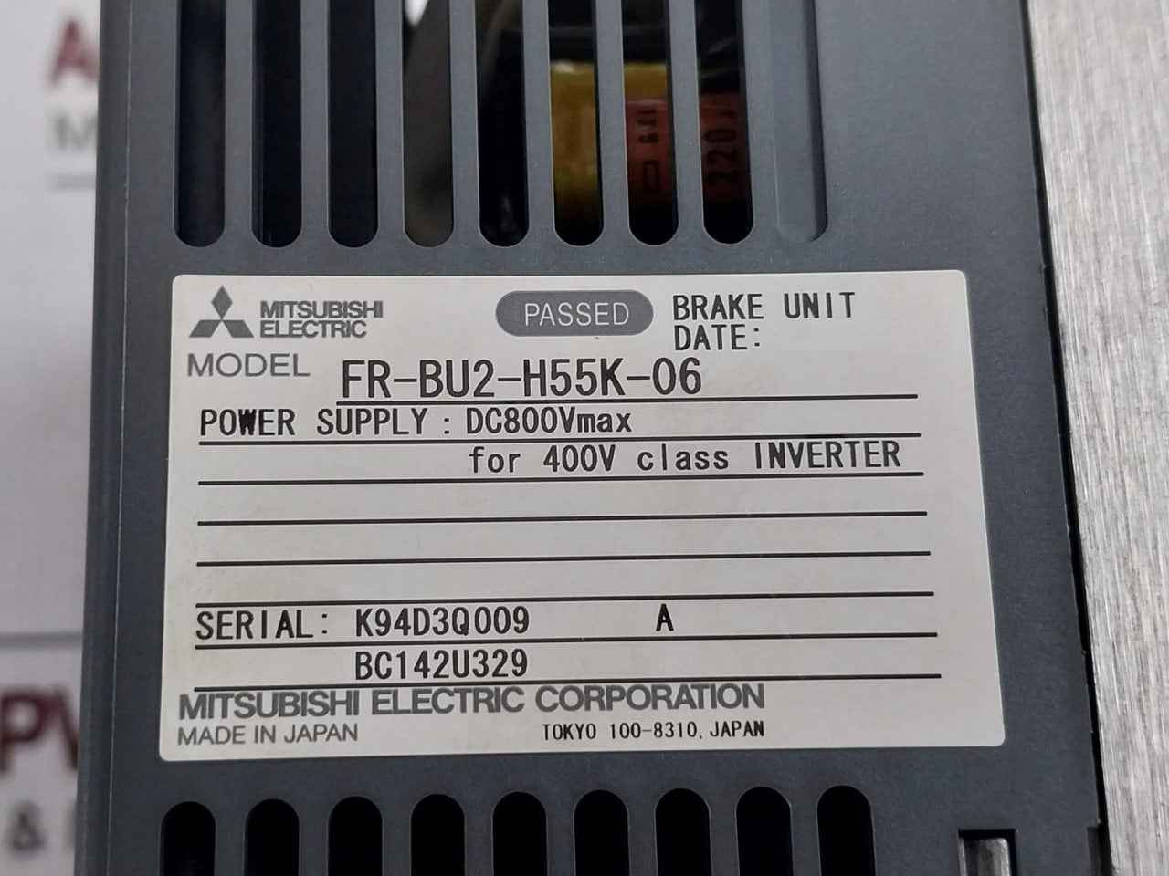 Mitsubishi Fr-bu2-h55K-06 Brake Unit For Inverter Dc800V Bc172D457H22
