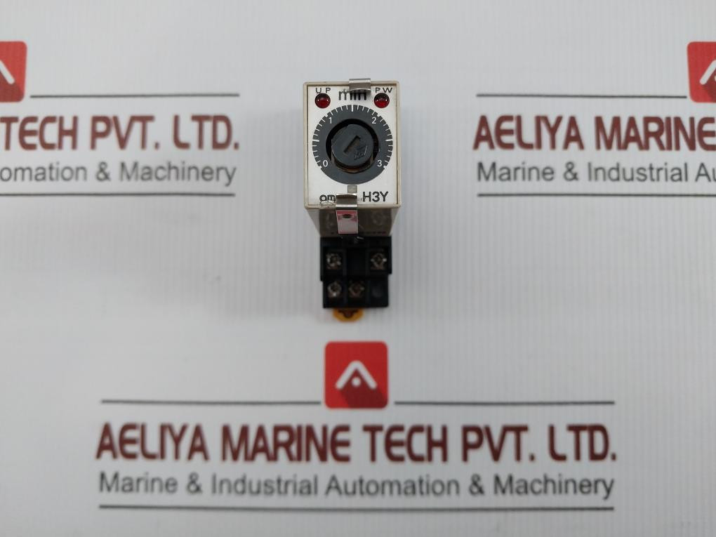 H3Y-2 Time Relay With Base Socket Rotary 24Vdc Omron