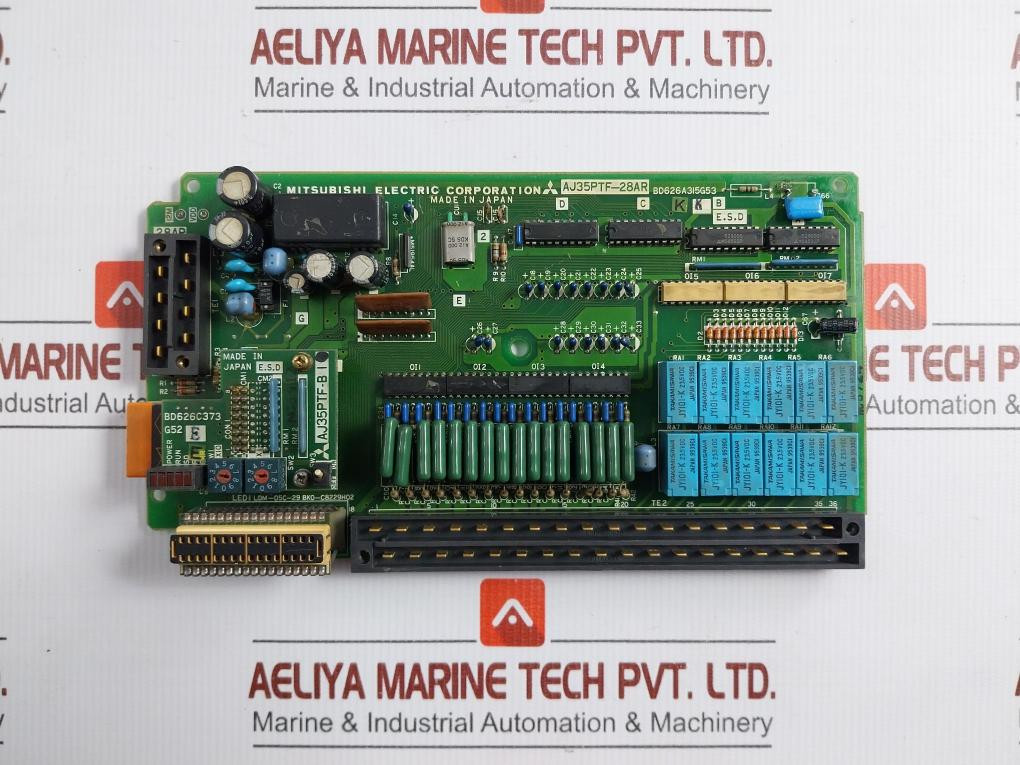 Mitsubishi Pcb For Remote I/O Unit Aj35Ptf-28Ar