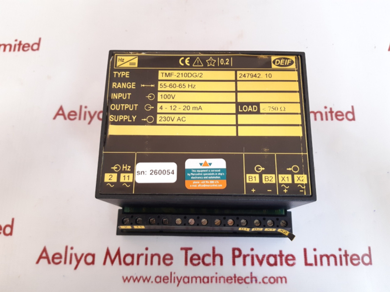 Deif tmf-210dg/2 247942.10 frequency transducer 55-60-65 hz