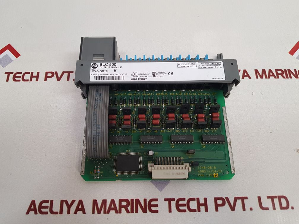 Allen-bradley 1746-ob16 Ser: D Slc 500 Output Module