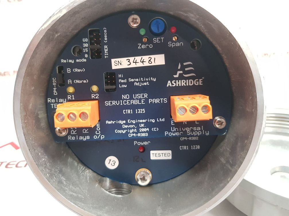 Ashridge Cp4-r2 Capacitance Probe And Switch 24-265Vac/Dc