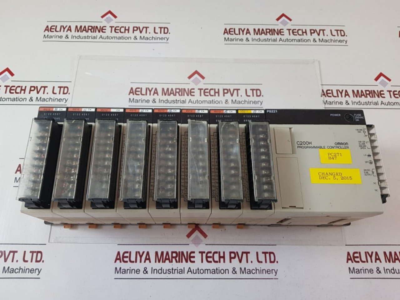 Omron id212,od211,c200h-ps221 module rack