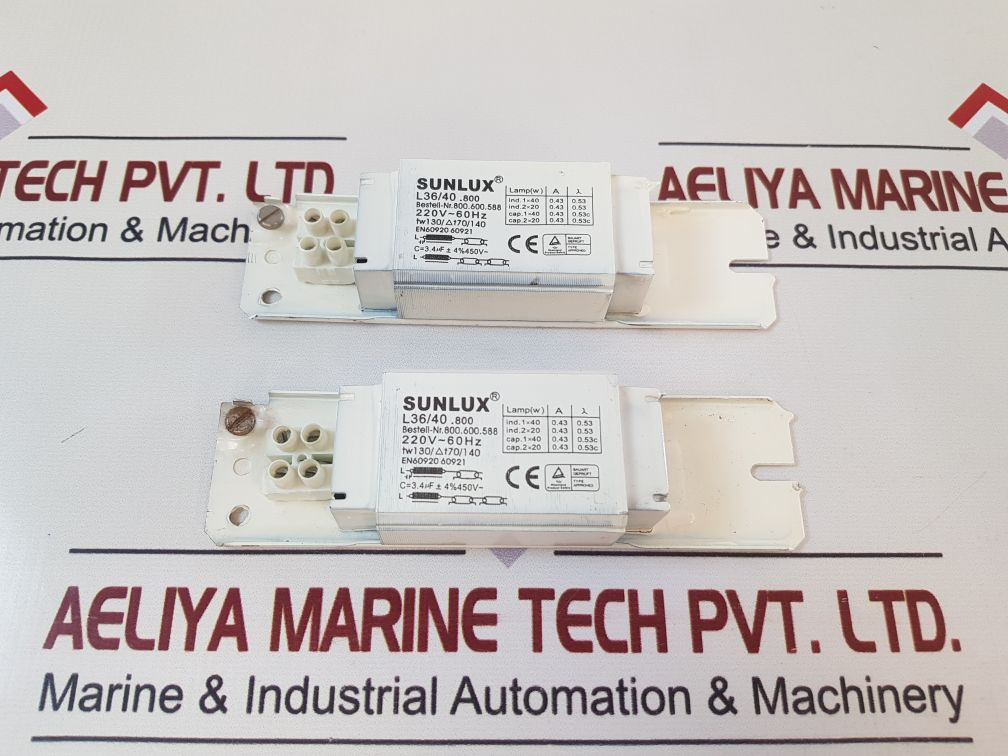 Sunlux L36/40.800 Magnetic Ballast 220V~60Hz