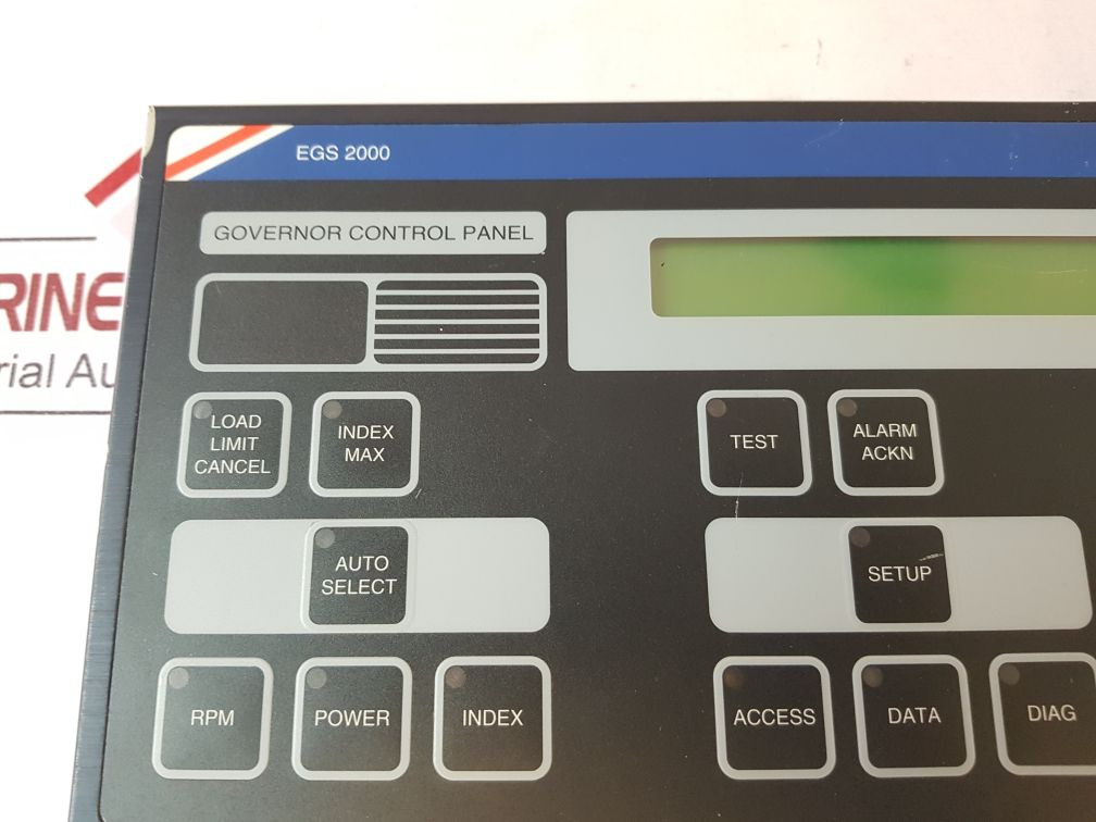 Lyngso Marine Egs 2000 Governor Control Panel 960170010