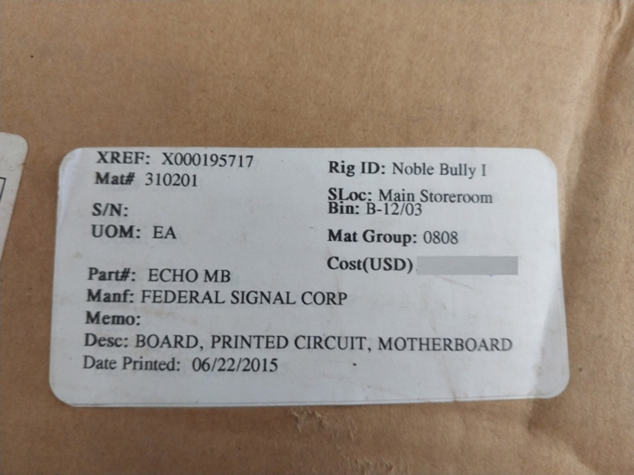 Federal Signal Echo-mb Digital Intercom Circuit Board