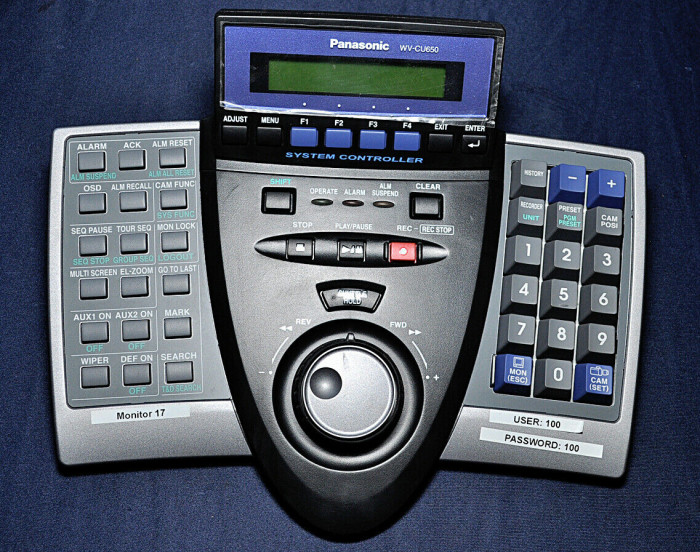 WV-CU650 Panasonic Controller System - for WJ-HD300 Digital Disk
