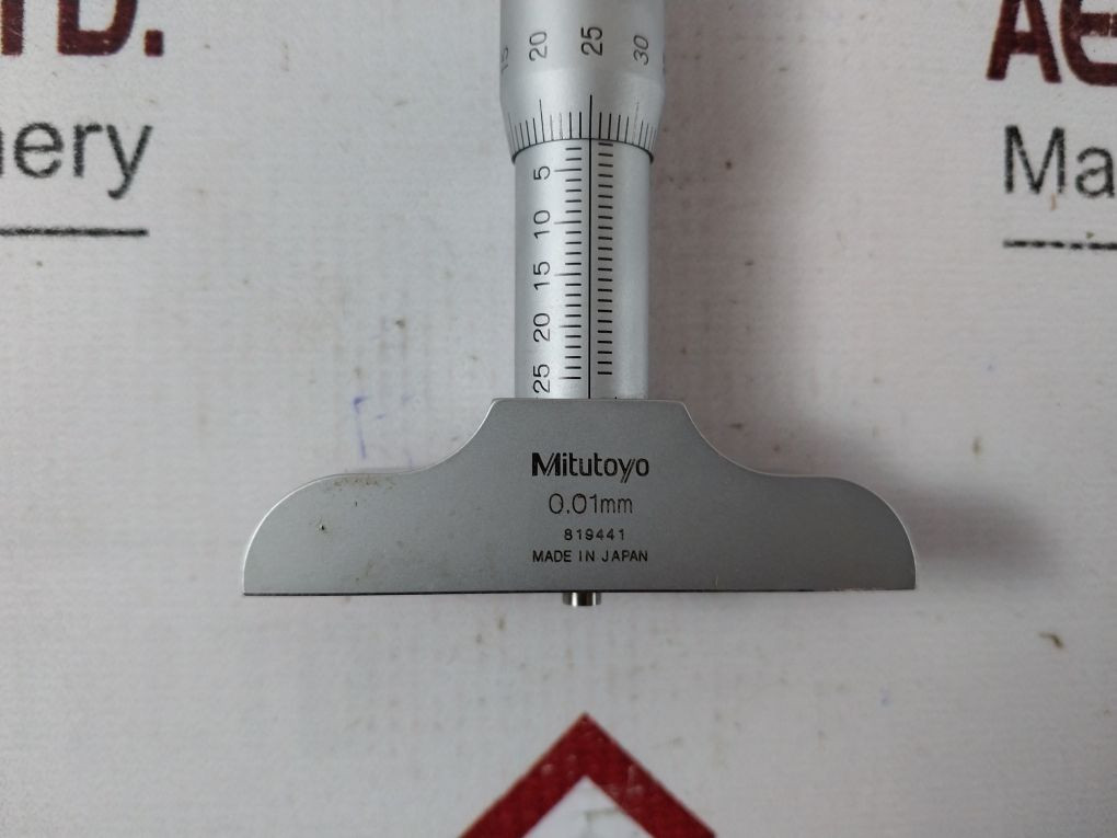 Mitutoyo 129-112 Interchangeable Rod Depth Micrometer Set