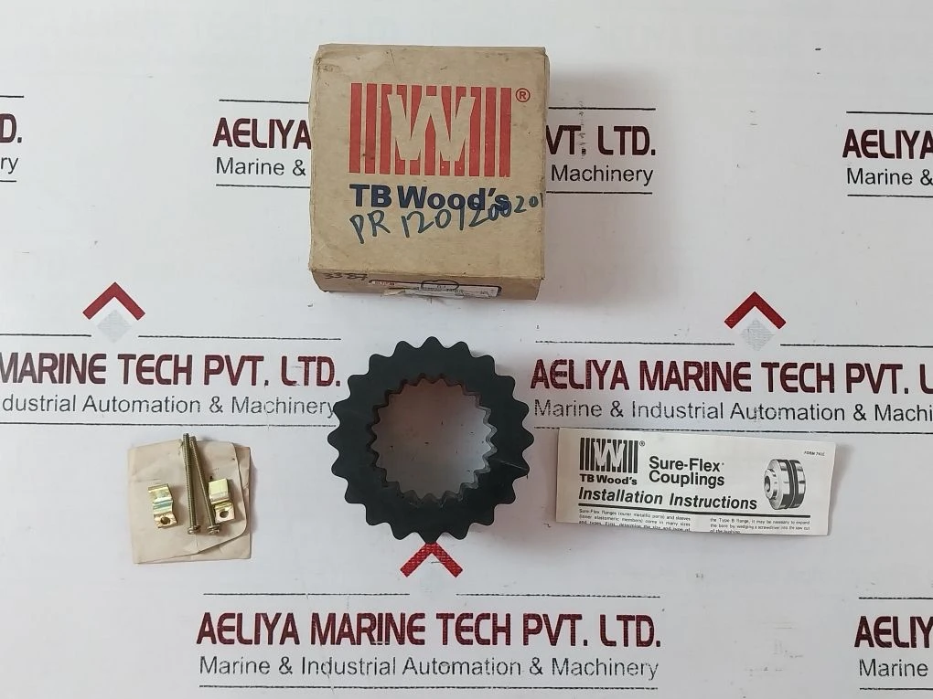 TB Wood's Sure-Flex Plus 8H Sleeve Coupling Insert – Hytrel Material, One-Piece Solid Design, 4530 In-lb Torque, 4500 RPM Max – For Motors, Pumps, Compressors & More
